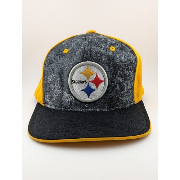Youth Pittsburgh Steelers NFL Team Apparel Snapback Hat Football Black Yellow - Picture 1 of 6
